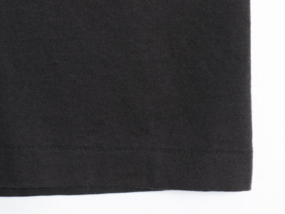 90s 企業 メッセージ プリント Tシャツ メンズ XL / オールド 当時物 イラスト グラフィック シングルステッチ ゆったり 大きいサイズ 黒