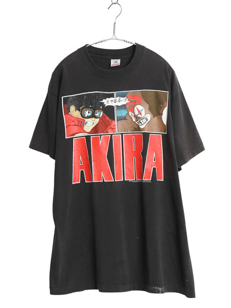 90s 当時物 ★ AKIRA プリント Tシャツ メンズ XL / USA製 FASHION VICTIM オフィシャル アニメ ムービー 金田 ジョーカー キャラクター 黒