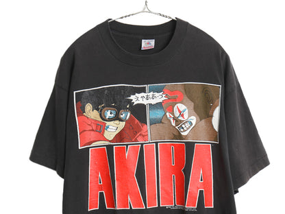 90s 当時物 ★ AKIRA プリント Tシャツ メンズ XL / USA製 FASHION VICTIM オフィシャル アニメ ムービー 金田 ジョーカー キャラクター 黒