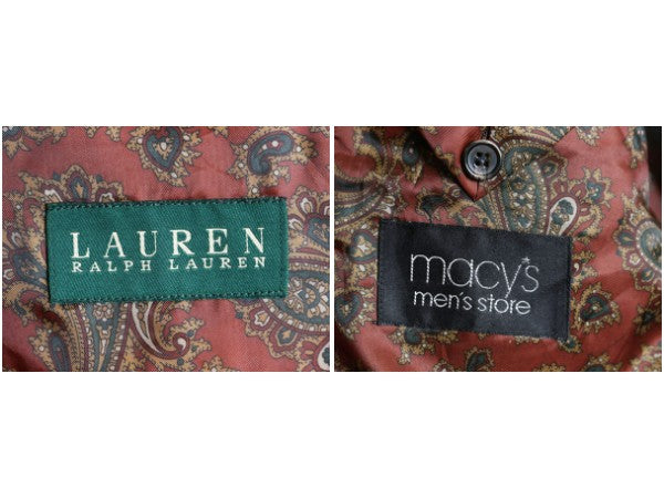 デッドストック ローレン ラルフローレン ツイード テーラード ジャケット メンズ XL 程/ ポロ ウール ブレザー ヘリンボーン 大きいサイズ