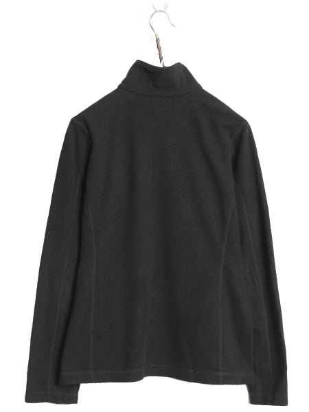 パタゴニア マイクロD ハーフジップ フリース プルオーバー レディース M / 20年製 アウトドア ロンT 長袖 Tシャツ ハイネック インナー 黒