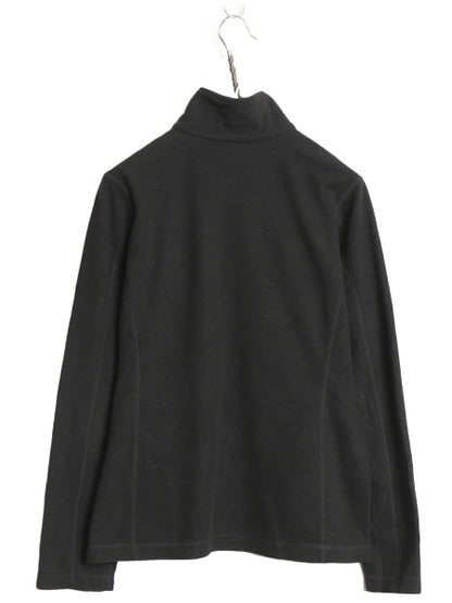 パタゴニア マイクロD ハーフジップ フリース プルオーバー レディース M / 20年製 アウトドア ロンT 長袖 Tシャツ ハイネック インナー 黒