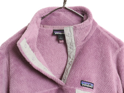 パタゴニア リツール スナップT プルオーバー ジャケット レディース L / 古着 19年製 フリース アウトドア ブルゾン ハイネック シンプル