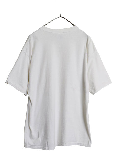 90s USA製 オールド ギャップ 無地 Vネック 半袖 Tシャツ メンズ M / ヘビーウェイト コットン シングルステッチ ブランク カットソー 白 