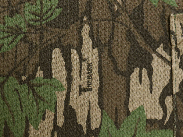 90s USA製 TREBARK リアルツリー カモ 長袖 Tシャツ メンズ S / オールド ロンT アウトドア ハンティング 迷彩 総柄 カットソー 当時物 Y2K