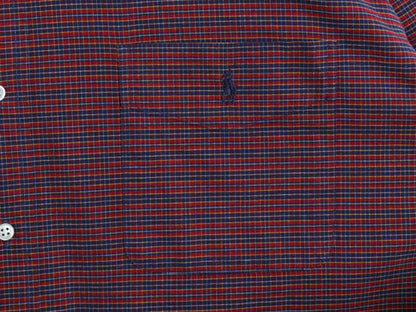 90s The Big SHIRT ラルフローレン チェック 長袖 ボタンダウン シャツ メンズ XL / 古着 オールド ポロ BD オックスフォード 大きいサイズ