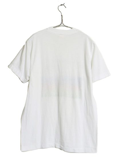 80s USA製 ザ モンキーズ イラスト プリント Tシャツ メンズ M ヴィンテージ 当時物 バンド ロック グラフィック シングルステッチ 白T 白