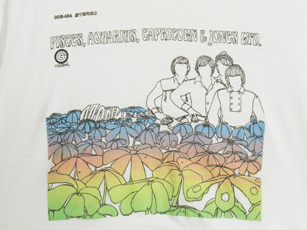 80s USA製 ザ モンキーズ イラスト プリント Tシャツ メンズ M ヴィンテージ 当時物 バンド ロック グラフィック シングルステッチ 白T 白