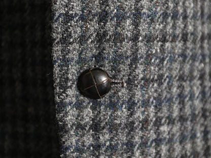 80s USA製 JCPENNY STAFFORD ハリスツイード テーラード ジャケット メンズ L / 古着 ヴィンテージ ブレザー ウール ツイード チェック 灰