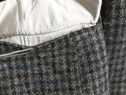 80s USA製 JCPENNY STAFFORD ハリスツイード テーラード ジャケット メンズ L / 古着 ヴィンテージ ブレザー ウール ツイード チェック 灰