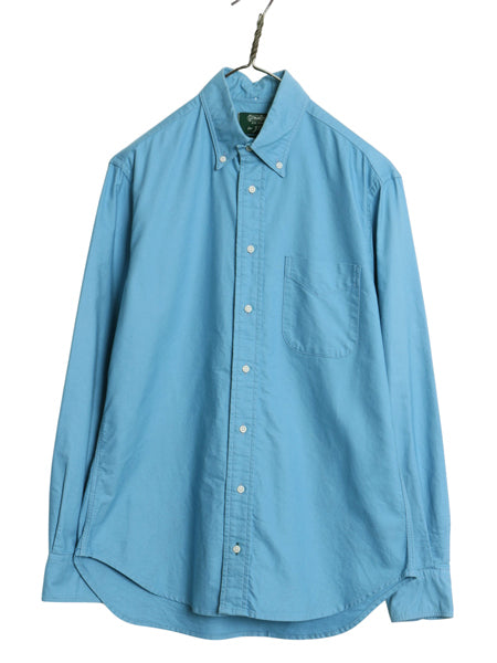 USA製 ジェイクルー ギットマン ブラザーズ 別注 3点留め ボタンダウン シャツ メンズ M / コットン オックスフォード 無地 ダブルネーム 