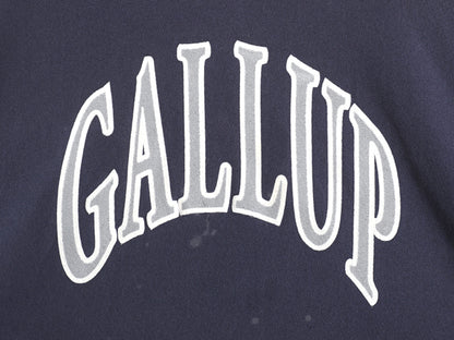 90s USA製 リー カレッジ プリント スウェット メンズ L 古着 オールド ヘビーウェイト トレーナー 裏起毛 厚手 リバース タイプ シンプル