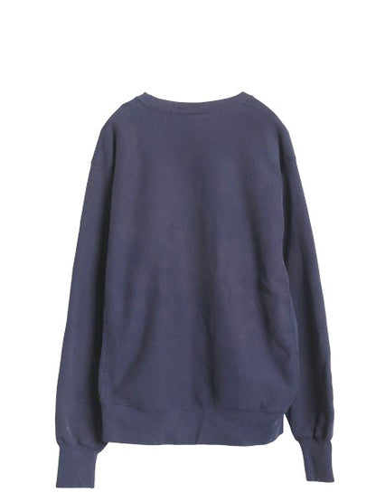 90s USA製 リー カレッジ プリント スウェット メンズ L 古着 オールド ヘビーウェイト トレーナー 裏起毛 厚手 リバース タイプ シンプル