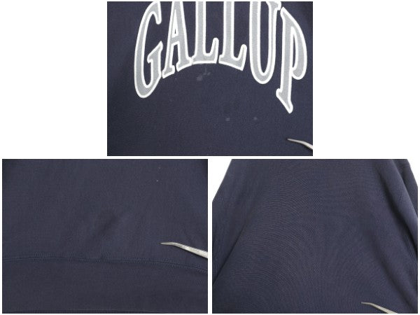 90s USA製 リー カレッジ プリント スウェット メンズ L 古着 オールド ヘビーウェイト トレーナー 裏起毛 厚手 リバース タイプ シンプル