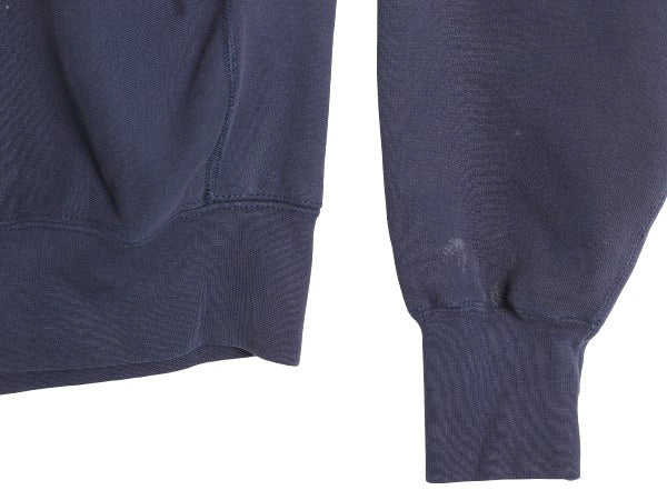 90s USA製 リー カレッジ プリント スウェット メンズ L 古着 オールド ヘビーウェイト トレーナー 裏起毛 厚手 リバース タイプ シンプル