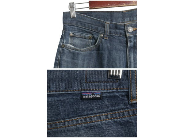 パタゴニア レギュラー フィット ジーンズ メンズ 30 / 14年製 デニム パンツ ストレート ジーパン アウトドア ボトムス ヒゲ アタリ 濃紺