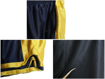 00s ナイキ バスケットボール ショーツ メンズ L / オールド トラック バスパン ショートパンツ ポケット付き スウッシュ バスケ ツートン