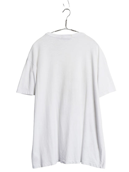 ポロ ラルフローレン プリント 半袖 Tシャツ メンズ L / シングルステッチ コットン カットソー ヨット クラブ シンプル ゆったり ホワイト