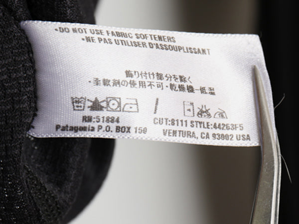 00s USA製 パタゴニア キャプリーン 3 長袖 Tシャツ メンズ L / 05年製 アウトドア ハーフジップ ロンT ハイネック ストレッチ インナー 黒