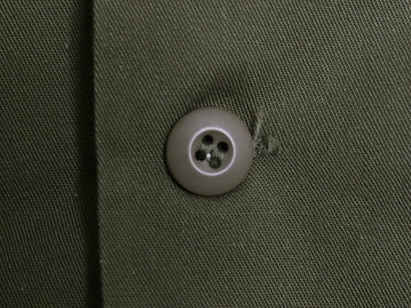 70s 米軍実物 US ARMY ユーティリティ シャツ M / 79年製 ヴィンテージ ミリタリー 軍物 OG507 長袖シャツ ワッペン付き オリーブ カーキ