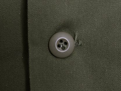 70s 米軍実物 US ARMY ユーティリティ シャツ M / 79年製 ヴィンテージ ミリタリー 軍物 OG507 長袖シャツ ワッペン付き オリーブ カーキ