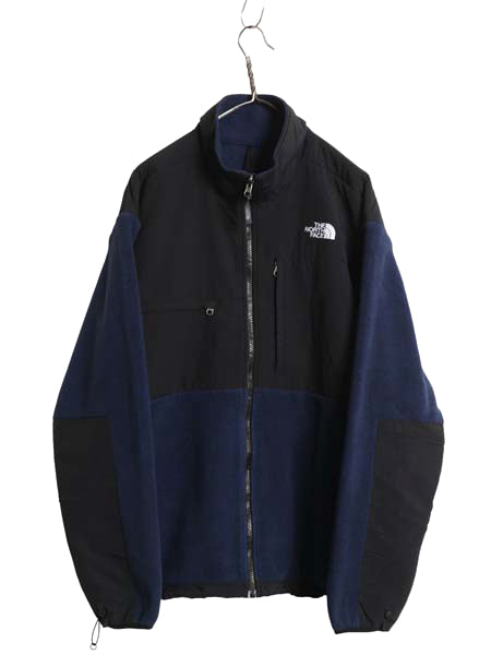 ノースフェイス デナリ ジャケット メンズ XL アウトドア フリース ナイロン ブルゾン ハイネック フルジップ 大きいサイズ ツートン 紺 黒