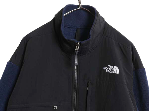 ノースフェイス デナリ ジャケット メンズ XL アウトドア フリース ナイロン ブルゾン ハイネック フルジップ 大きいサイズ ツートン 紺 黒