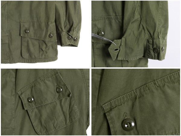 60s 1st ★ 米軍実物 US ARMY ノンリップ ジャングルファティーグ ジャケット MEDIUM REGULAR / ヴィンテージ ミリタリー ファースト 軍物