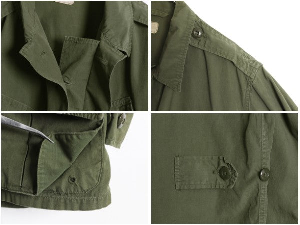 60s 1st ☆ 米軍実物 US ARMY ノンリップ ジャングルファティーグ