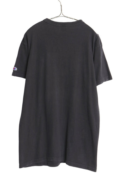 80s USA製 チャンピオン レイダース プリント Tシャツ メンズ L 小さめ M / ヴィンテージ NFL アメフト オフィシャル シングルステッチ 黒