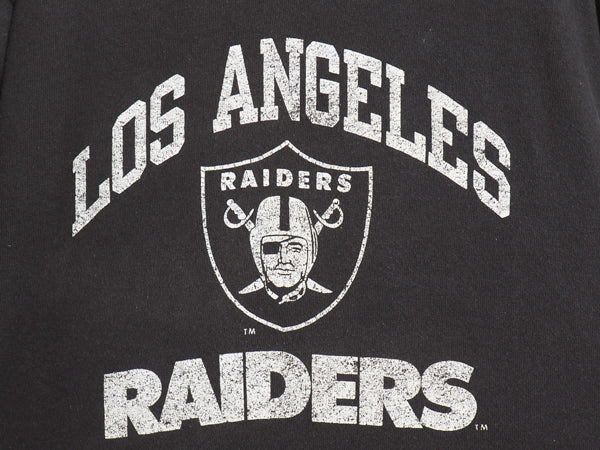 80s USA製 チャンピオン レイダース プリント Tシャツ メンズ L 小さめ M / ヴィンテージ NFL アメフト オフィシャル シングルステッチ 黒