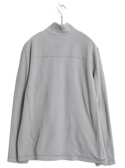 パタゴニア マイクロD ハーフジップ フリース プルオーバー メンズ L / 19年製 アウトドア ロンT 長袖 Tシャツ ハイネック インナー グレー
