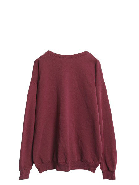 90s チャンピオン 2段 カレッジ プリント スウェット メンズ L / オールド トレーナー クルーネック 裏起毛なし 薄手 トップス カットソー