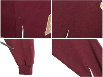 90s チャンピオン 2段 カレッジ プリント スウェット メンズ L / オールド トレーナー クルーネック 裏起毛なし 薄手 トップス カットソー