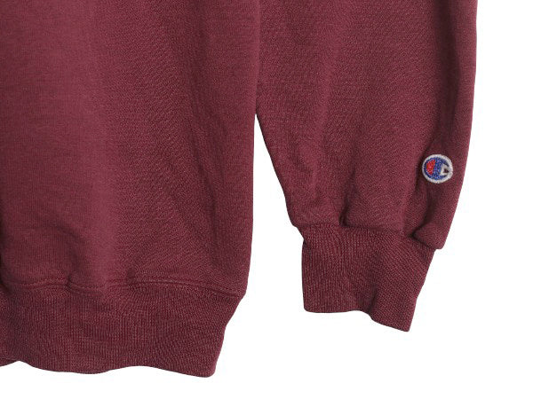 90s チャンピオン 2段 カレッジ プリント スウェット メンズ L / オールド トレーナー クルーネック 裏起毛なし 薄手 トップス カットソー