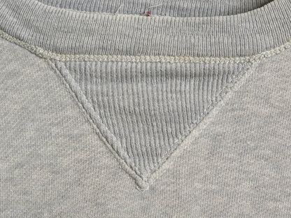 40s ★ LOWE & CAMPBELL 両V スウェット 42 メンズ M 程 古着 ヴィンテージ 嵌めこみ ガゼット トレーナー 裏起毛 コットン 無地 霜降り 灰