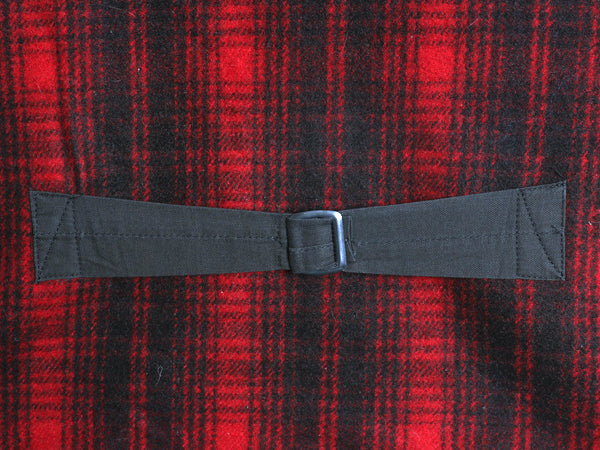 80s USA製 エルエルビーン フルジップ ウール ベスト メンズ M / ヴィンテージ アウトドア オンブレ チェック シンチバック 重ね着 前開き