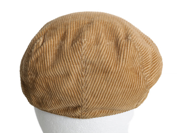 デニム&サプライ ラルフローレン 太畝 コーデュロイ ハンチング キャップ  フリーサイズ 古着  帽子 ポロ キャスケット シンプル ベージュ