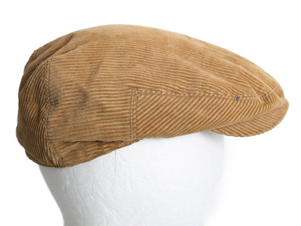 デニム&サプライ ラルフローレン 太畝 コーデュロイ ハンチング キャップ  フリーサイズ 古着  帽子 ポロ キャスケット シンプル ベージュ