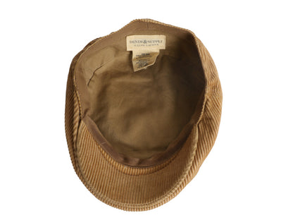 デニム&サプライ ラルフローレン 太畝 コーデュロイ ハンチング キャップ  フリーサイズ 古着  帽子 ポロ キャスケット シンプル ベージュ