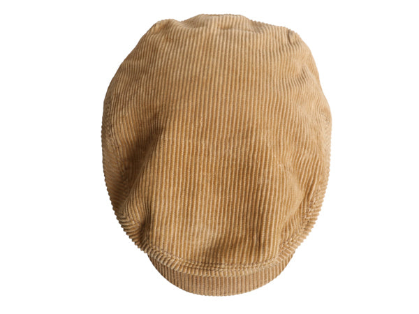 デニム&サプライ ラルフローレン 太畝 コーデュロイ ハンチング キャップ  フリーサイズ 古着  帽子 ポロ キャスケット シンプル ベージュ