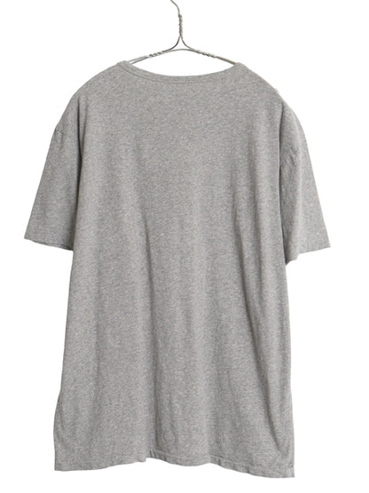 ダブルアールエル ラルフローレン ロゴ ステンシル プリント Tシャツ メンズ L / ポロ ロゴT シングルステッチ カットソー 霜降りグレー