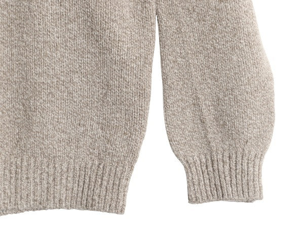 エルエルビーン ヘンリーネック ニット セーター メンズ L / アウトドア ラム ウール モックネック 長袖ニット プルオーバー 無地 ゆったり