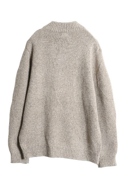 エルエルビーン ヘンリーネック ニット セーター メンズ L / アウトドア ラム ウール モックネック 長袖ニット プルオーバー 無地 ゆったり