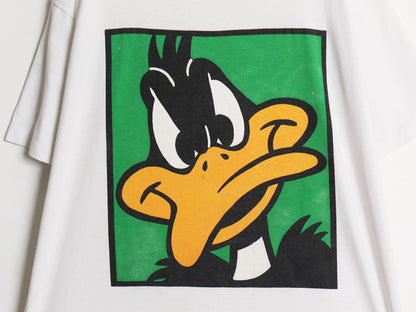 90s USA製 ワーナー ダフィーダック プリント 半袖 Tシャツ メンズ レディース XL / オールド キャラクター シングルステッチ 大きいサイズ