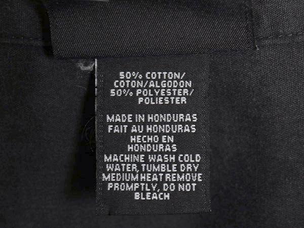00s ヒルトン オープンカラー 半袖 ボーリング シャツ メンズ XL / オールド ボックス 開襟 ポケット付き 企業 プリント 黒 大きいサイズ 