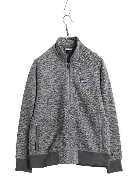 US企画 パタゴニア ウーリエステル フリース ジャケット レディース М 古着 18年製 アウトドア フルジップ ジャンパー ウール ハイネック