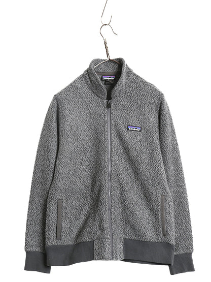 US企画 パタゴニア ウーリエステル フリース ジャケット レディース М 古着 18年製 アウトドア フルジップ ジャンパー ウール ハイネック