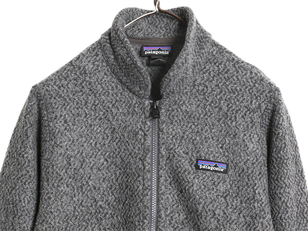 US企画 パタゴニア ウーリエステル フリース ジャケット レディース М 古着 18年製 アウトドア フルジップ ジャンパー ウール ハイネック