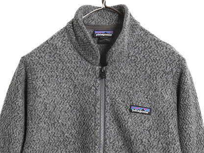 US企画 パタゴニア ウーリエステル フリース ジャケット レディース М 古着 18年製 アウトドア フルジップ ジャンパー ウール ハイネック